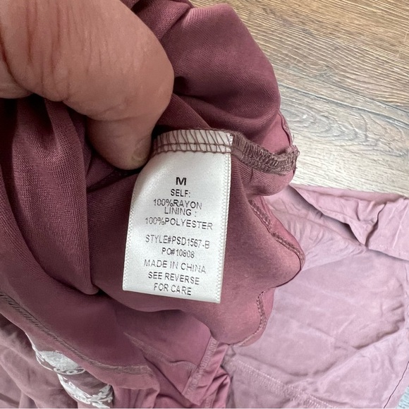 Polygram “The Rylan” modest embroidered maxi dress SZ MED - Picture 10 of 10